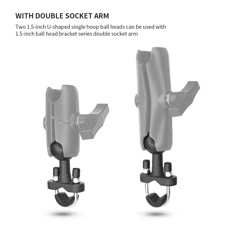 Основание направляющей руля с U-образным болтом и шариком 1,5 дюйма для крепления планшета Мотоцикл/велосипед/налочный погрузчик/склада