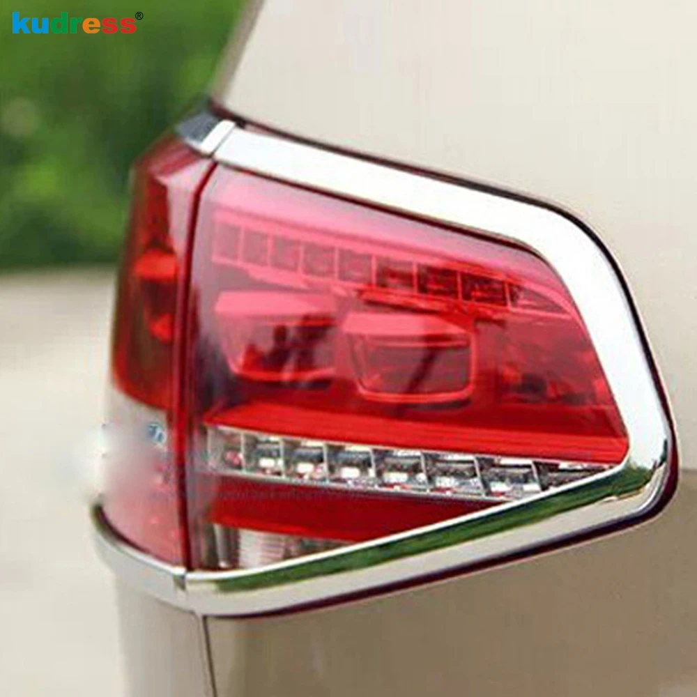 For Volkswagen VW Golf 7 MK7 2014 2015 2016 2017 2018 2019 Chrome Rear Tail Light Lamp Cover Trim Car Taillight Molding Strips