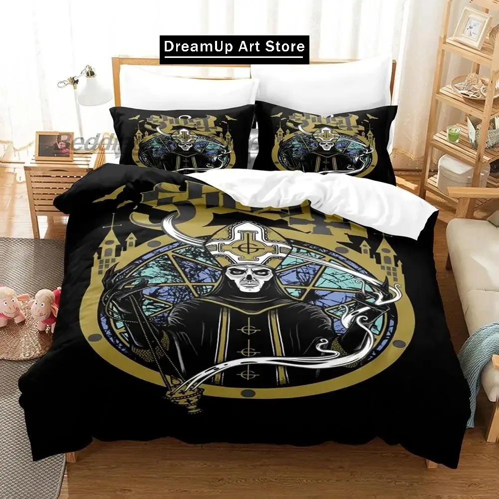 3D Ghost Rock Band Tank Bedding Set Single Twin Full Queen King Size Bed Set Aldult Kid Bedroom Duvetcover Sets