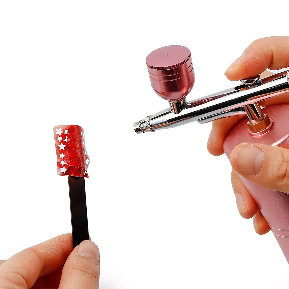 12 stücke Nagellack Farbe Airbrush Nagel Tinte Verwenden Für Airbrush Spritzpistole Farbe Malerei Schablone, Der Hohl Muster Nail art werkzeuge – Detail 20