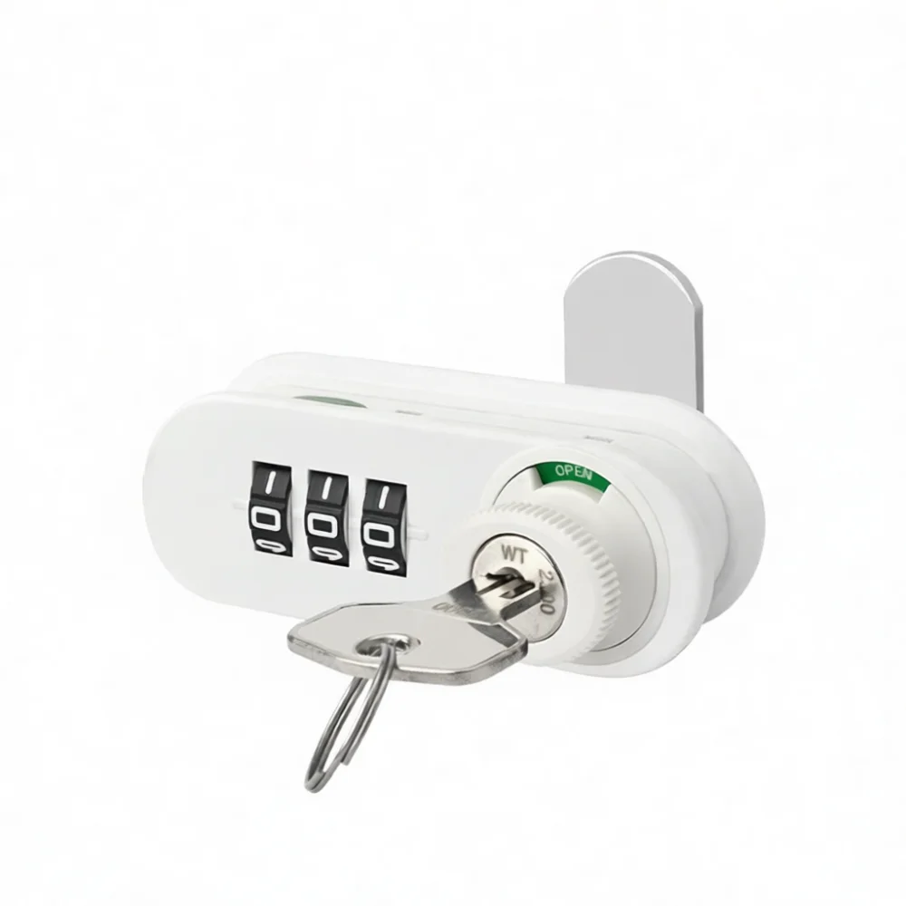 Keyless Mechanical Combination Cam Lock 3 Dial Password Locker For Office Cabinet Drawer Steel Wardrobe Security Hardware