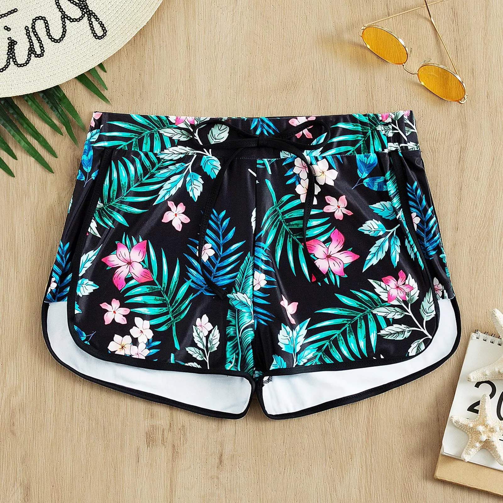 Bikini Bottoms Floral print Women Swimsuit High Waist Shorts Swimwear Trunks Bikinis Brazilian Pants Bathing Suit Beach Bottom