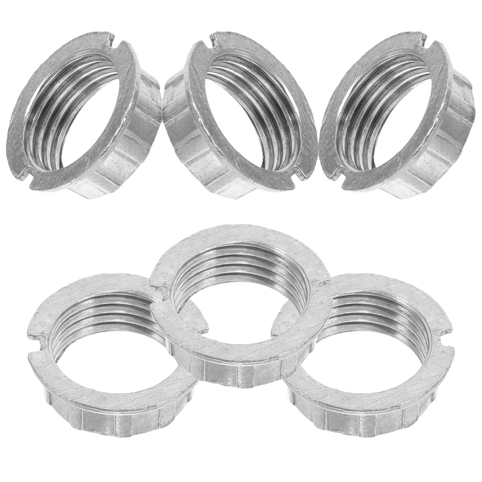 

6pcs Lamp Holder Outer Ring Zinc Alloy Replacement Parts for G9 Sockets Lamp Shade Adapter Versatility Easy Installation Wide