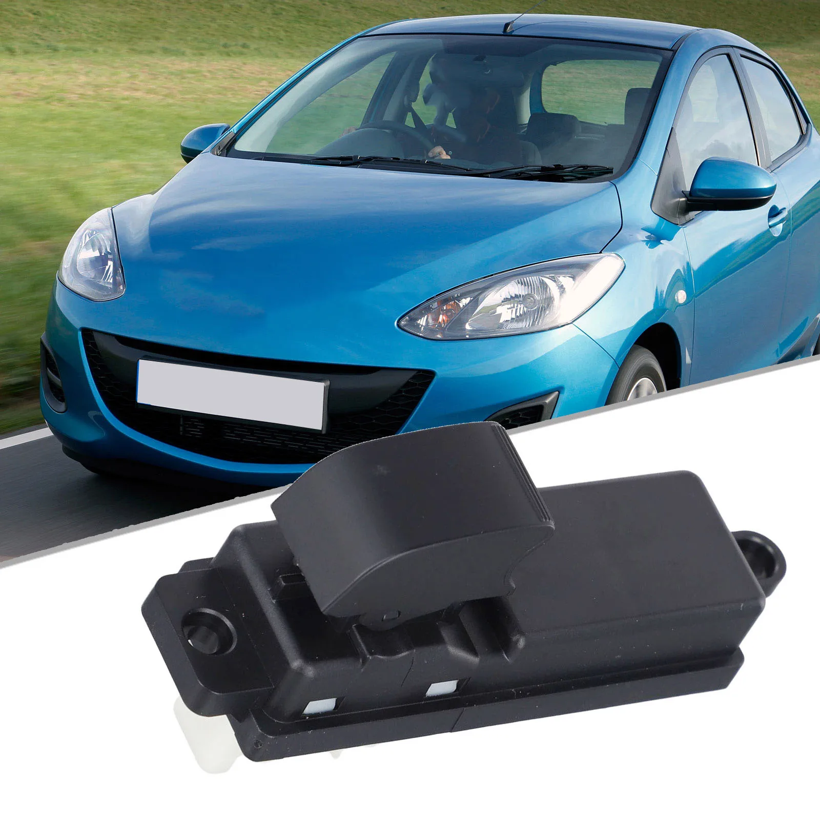 For Mazda 2 Rear Glass Switch 2011 2014 Model 1 5L OEM D651 66 370 ABS Material Wear Resistant Replacement Part view 3