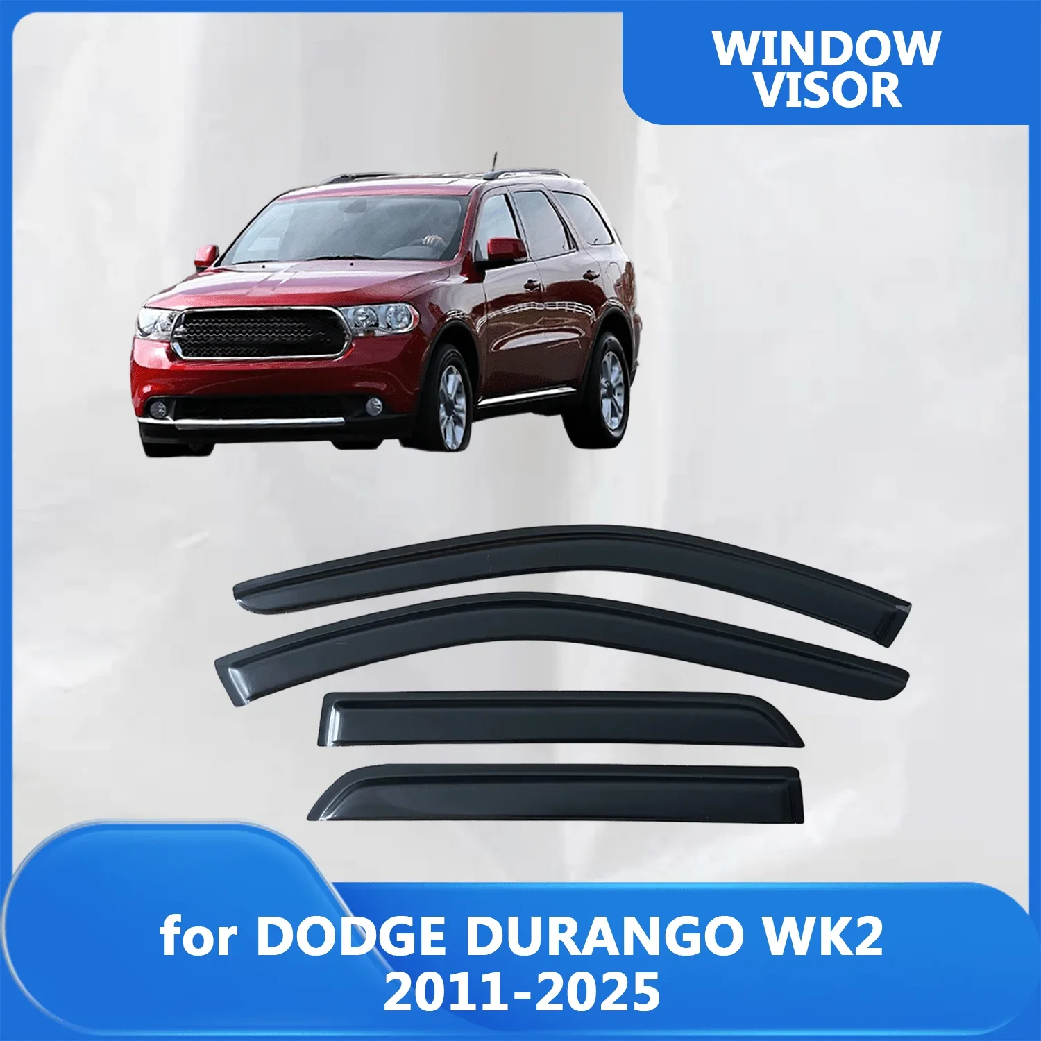 

Window Visor for DODGE DURANGO WK2 2011-2018 2019-2025 Wind Deflectors Rain Guards Door Visor Vent Shades Ventvisor Sun Rain