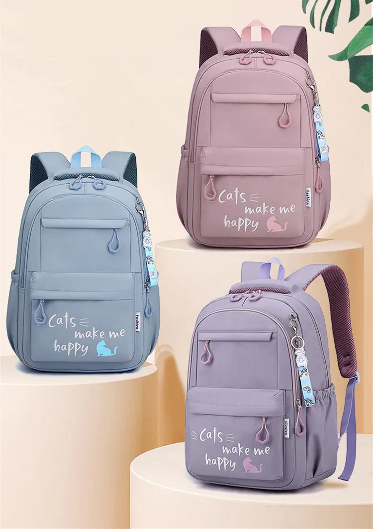 kids school bag cute pink school backpack for girls children kawaii bookbag primary middle students gift large capacity backpack
