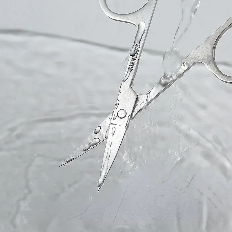 Nuovo Professionale Stainles Unghie Sopracciglio Naso Ciglia Cuticole Trimmer Epilatore Forbice Strumento per manicure Forbici per pedicure curve