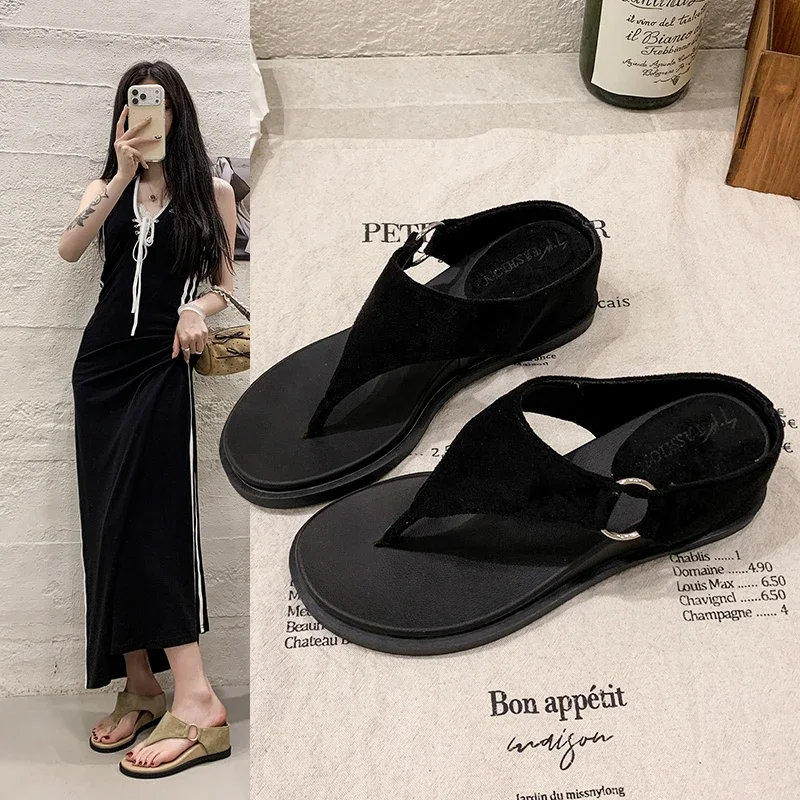Light Portable Ladies Summer Sandals Slippers Anti Slip Firm Sole Easy To Carry for Short Trip Outdoor Casual Walking Daily