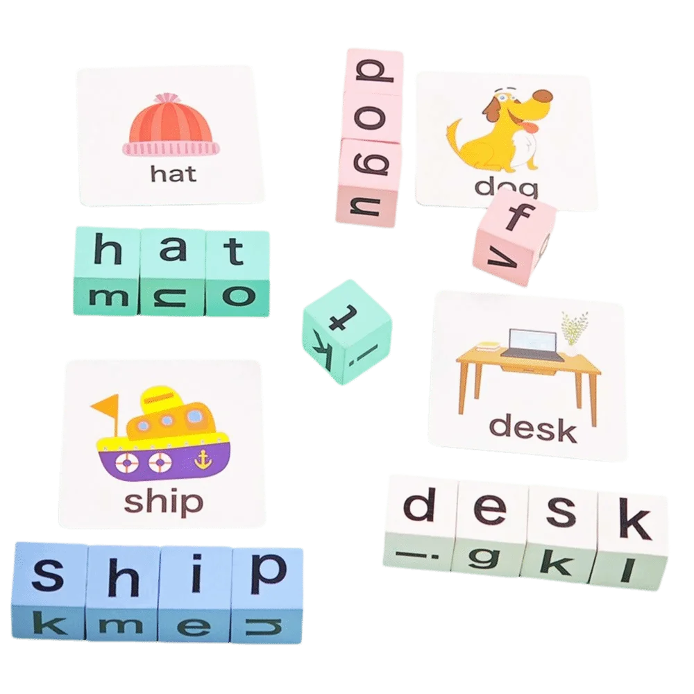 

Головоломка для обучения английских букв, деревянная игрушка в виде слова, образовательная Монтессори для детей, блок букв, деревянные учебные пособия