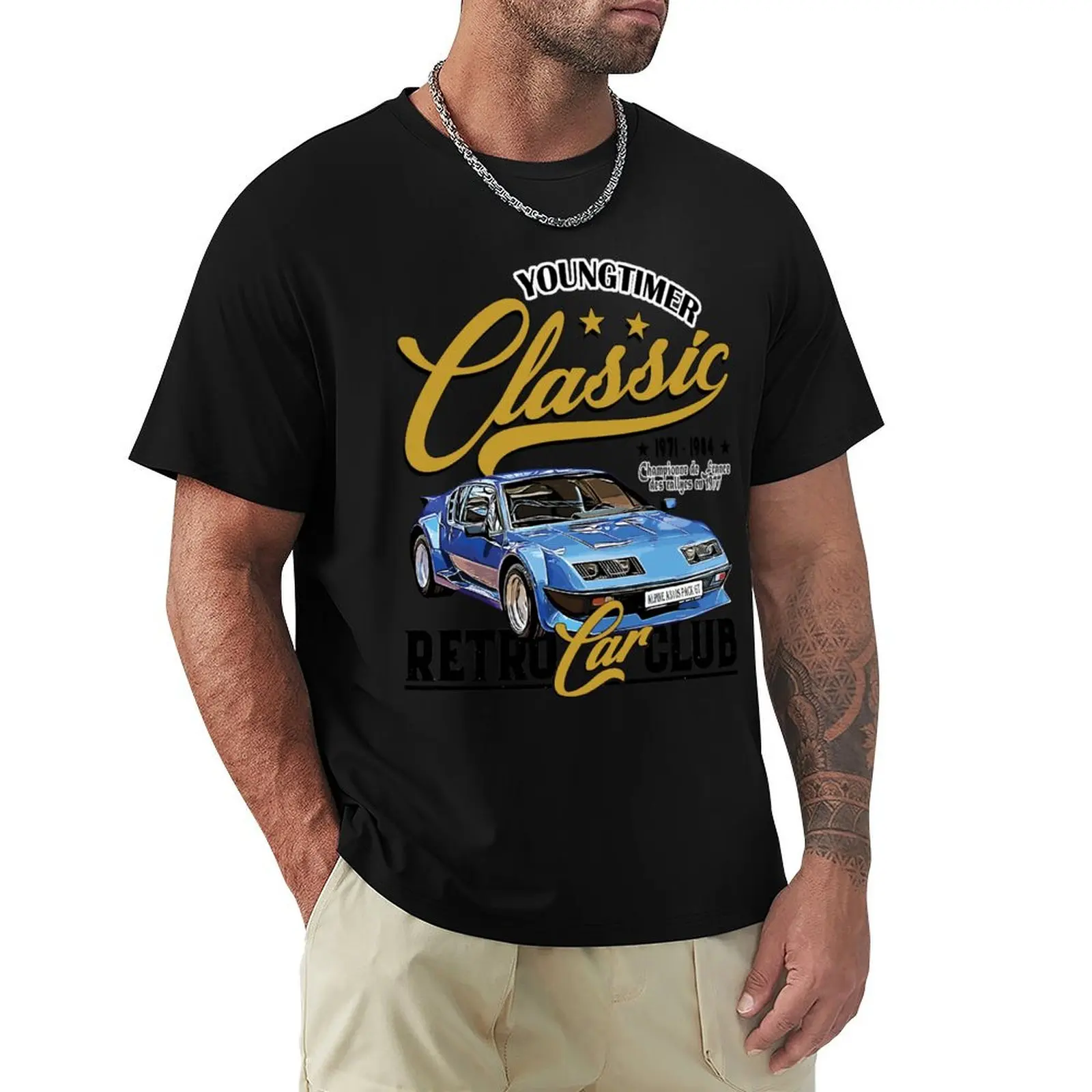 Sports Cars A310S Alpine| Vintage car T-Shirt Relaxed Fit Casual Short Sleeve Top