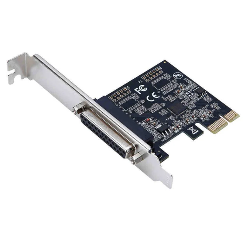 عالية الجودة المنفذ المتوازي DB25 25Pin Pcie Riser Card LPT Printer إلى PCI-E Express محول البطاقة