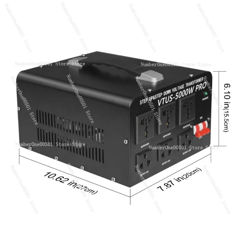 5000W High Power Step Up Down Transformer 110V to 220V Voltage Converter Industrial Home Power Adapter