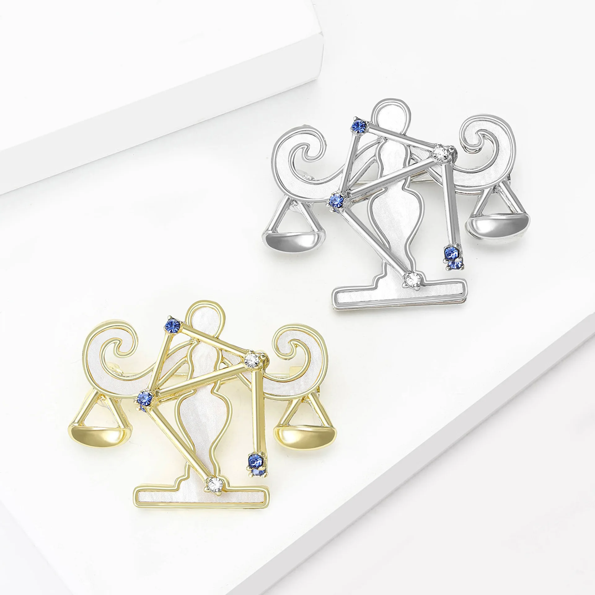 

Libra Brooches, A Fashion And Creative Zodiac Sign, Are Suitable For Both Men And Women As Clothing Accessories And Daily Gifts