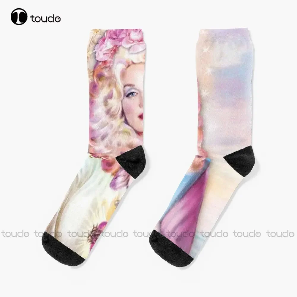 Sky Saint Dolly Parton kaus kaki putih kaus kaki sepak bola kualitas tinggi lucu elegan indah Kawaii kartun manis katun kaus kaki hadiah kustom