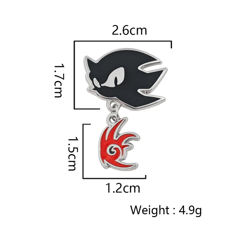 Klassische Anime-Charakter-Brosche, Cartoon-Spiel-Merchandise, Metall-Abzeichen, Kreatives Silhouetten-Muster, Emaille-Pin, Rucksack-Dekoration, Geschenk – Detail 2