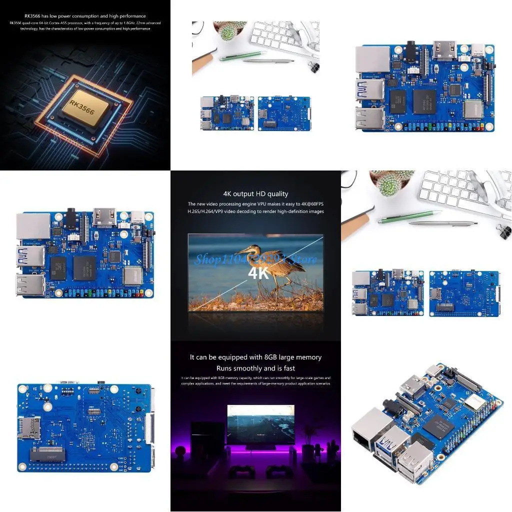 

Y2GD Motherboards For Orange 3B 4GB 8GB DDR4 RK3566 Single Board Computer Control
