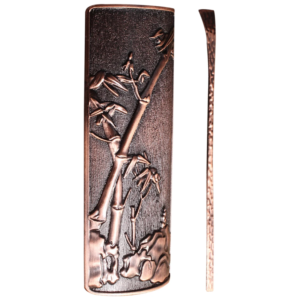 

Ceremony Accessories Chinese Tea Set Tools Lightweight Portable Easy Storage Copper Artisanal Smooth made Tea Scoop