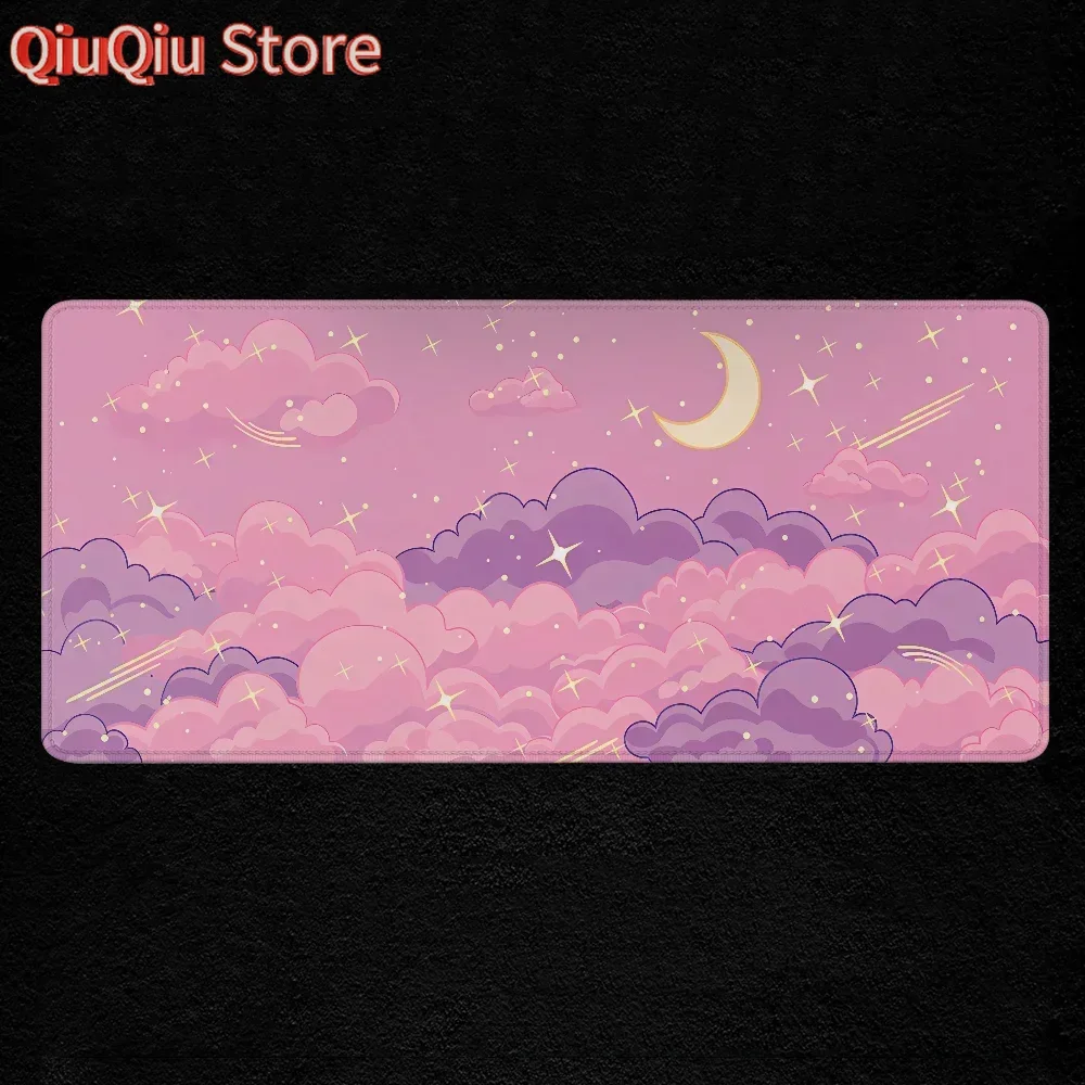 

Розовый коврик для мыши Skyscape, большой коврик для мыши, игровые аксессуары, резиновые коврики 900x400, коврик для компьютерного стола Xxl, расширенные офисные коврики для мыши