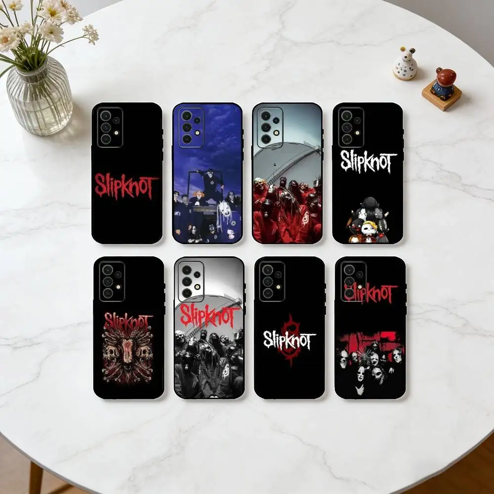 1PC S-Slipknot Band  Phone Case Black Silicone Soft For Samsung S25,S24,S21,S22,S23,S30,Ultra,S20,Plus,Fe,Lite