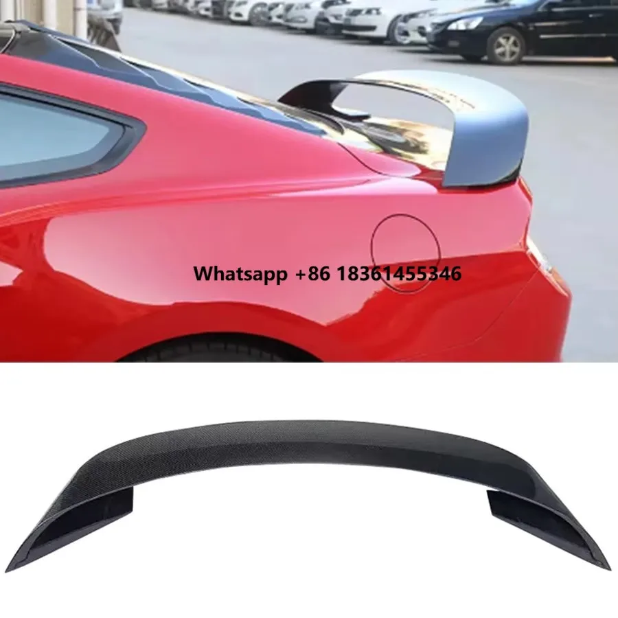 

For Mustang 2015-2021 Carbon Fiber Tail fins Spoiler Rear Trunk Spoiler Guide Wing Rear Wing upgraded body kit