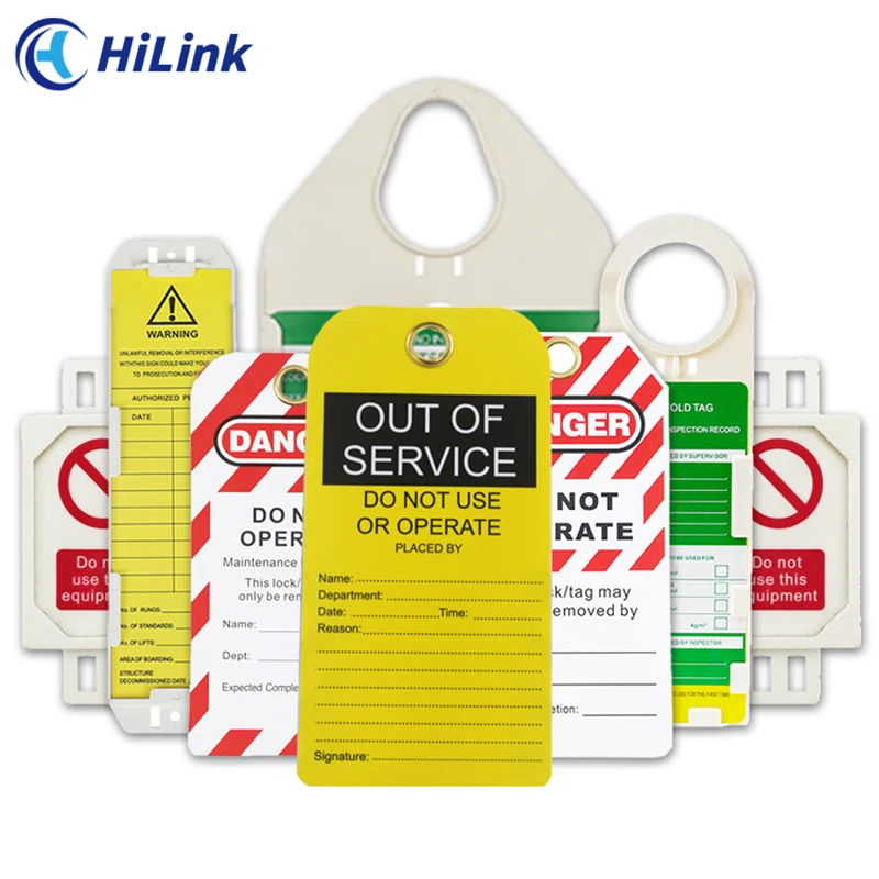 Safety Warning Lockout Tagout Tag LOTO Label For Overhaul Of Industrial Equipment