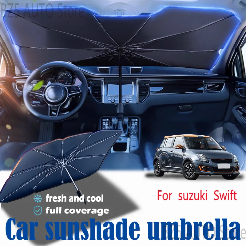 

For suzuki Swift front windshield panel, sun visor, summer accessories, heat insulation, sun shading, and sun protection