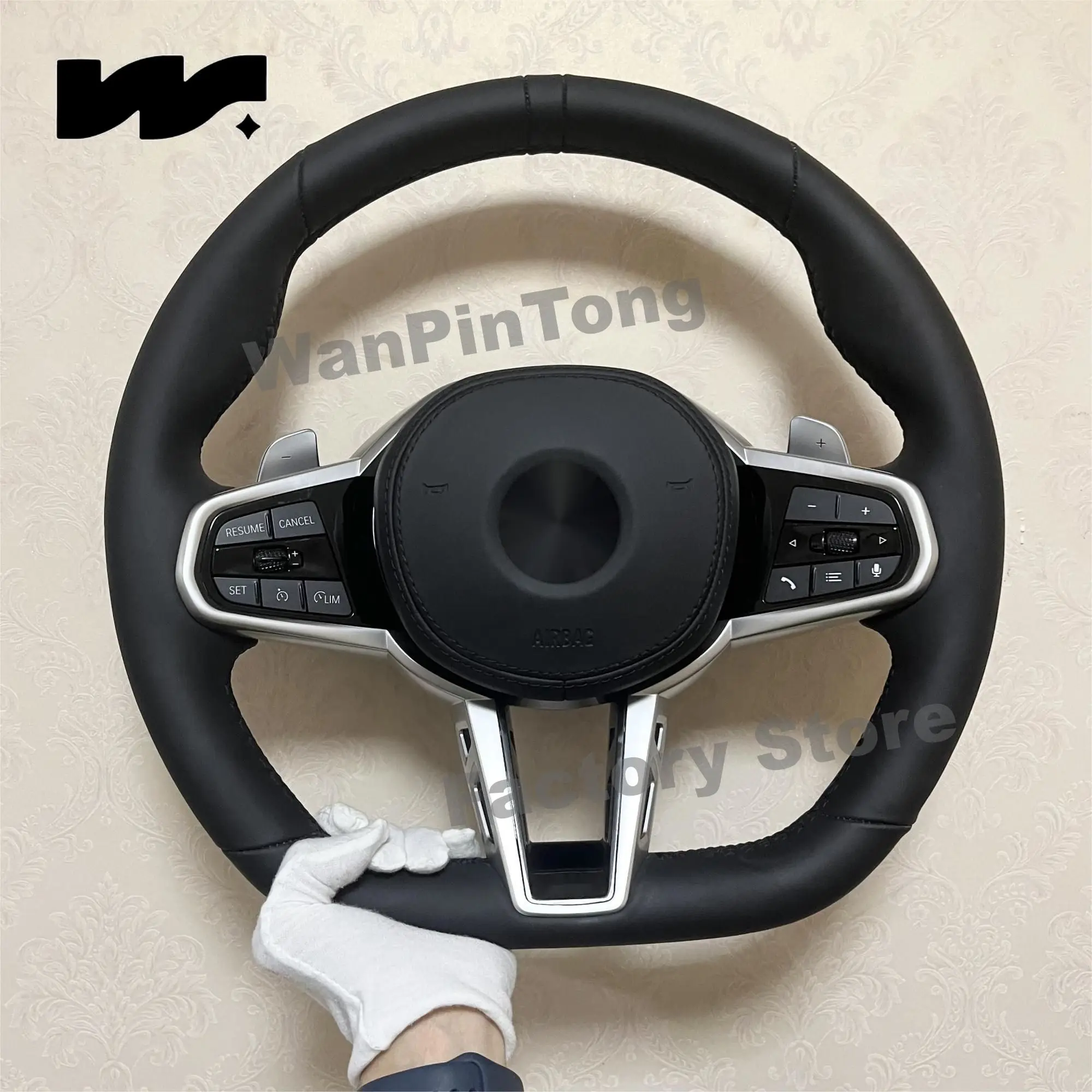 

Leather M sports G28-id8 Style Steering Wheel For BMW F10 F30 F32 F20 F07 F01 F02 F22 F87 F12 F06 F35 F80 F36 F18 F15