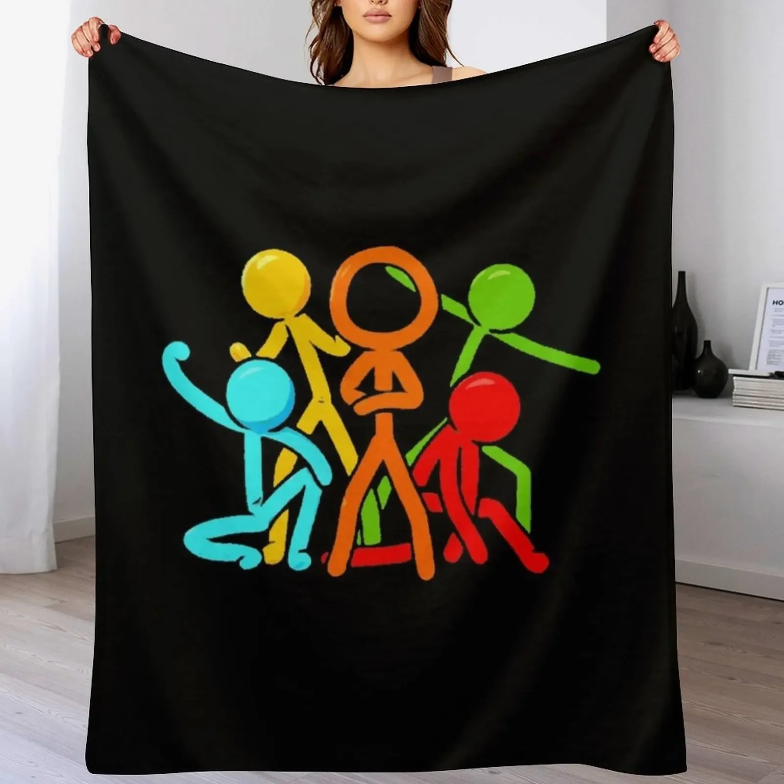

alan becker Throw Blanket Hairy Fashion Sofas anime for winter Blankets