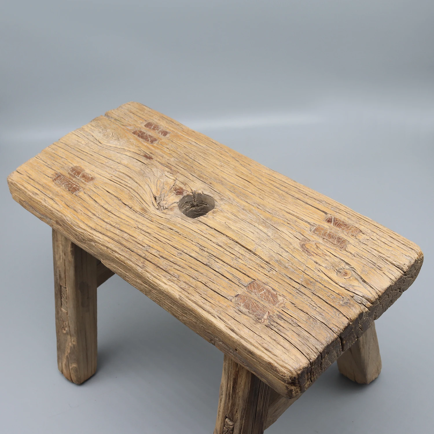 Unique Heavy Stool from Shandong, Little Functional Bathroom Bench