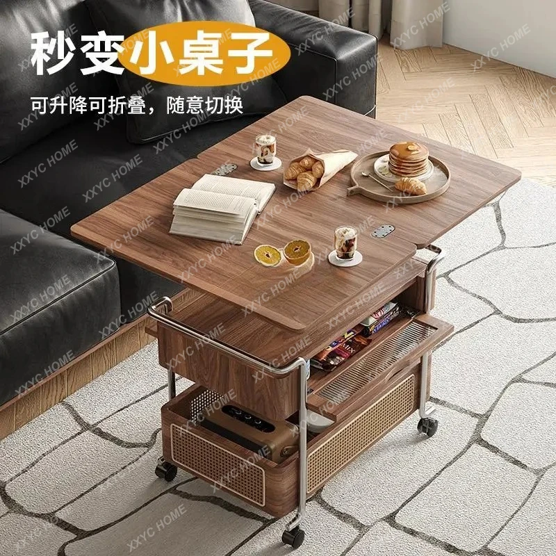 

Средневековая тележка для гостиной, передвижной складной шкив