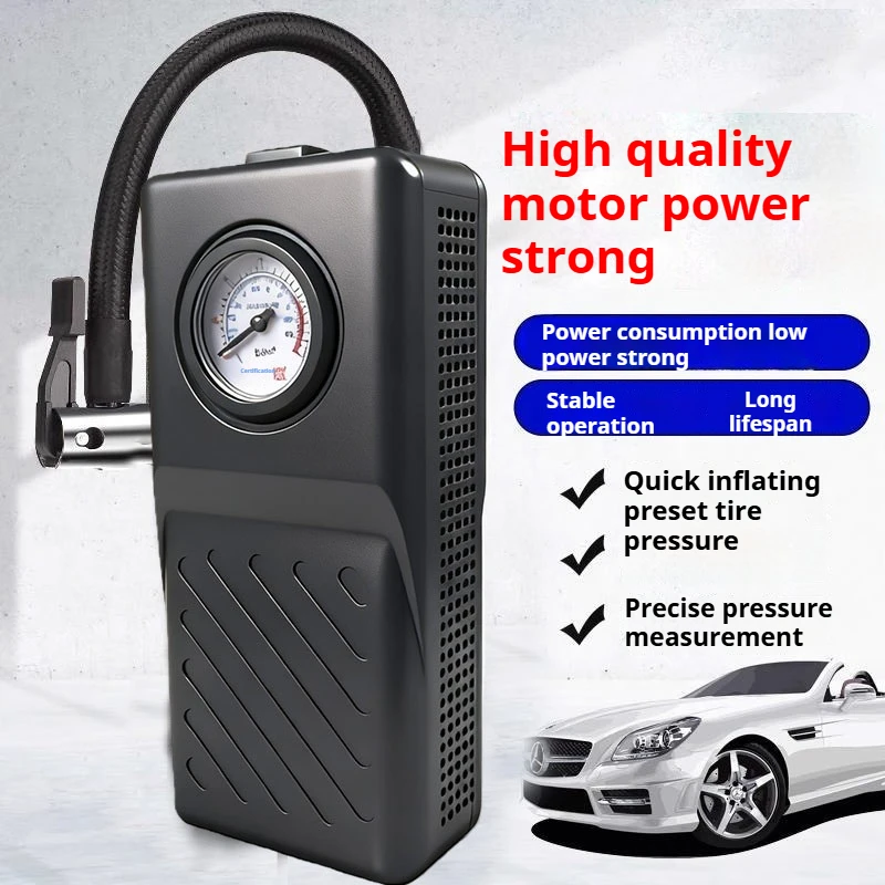 Vehicle Wireless Air Pump Lithium Battery High Power Car Portable Car Tire High Pressure Pump