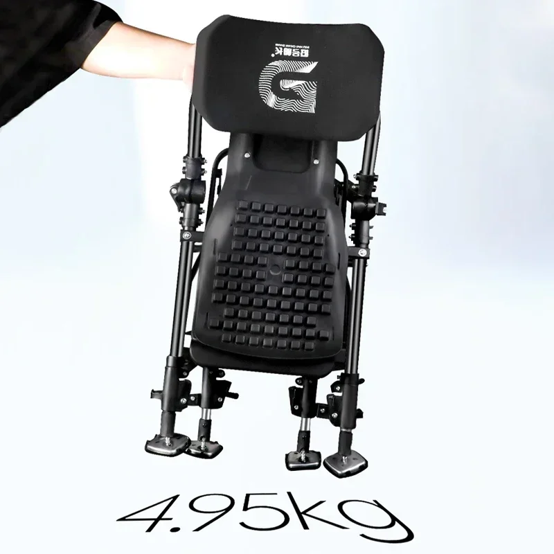 Multifunctional Foldable Fishing Chair, Aluminum Alloy Knight Chair, Ultra Light, All Terrain, Portable, Outdoor Sports