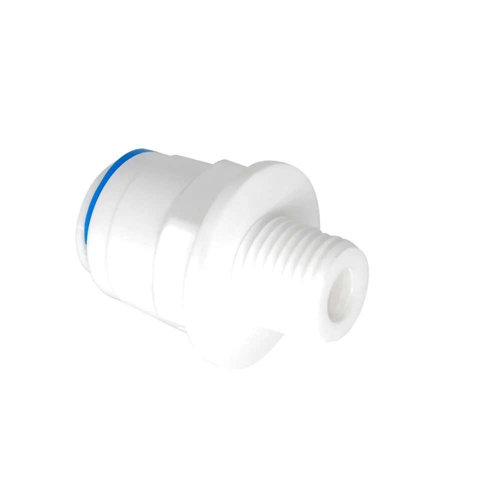 YQBS-conector rápido de filtro de agua, accesorio con rosca macho/hembra, recta, RO, 1/4 \