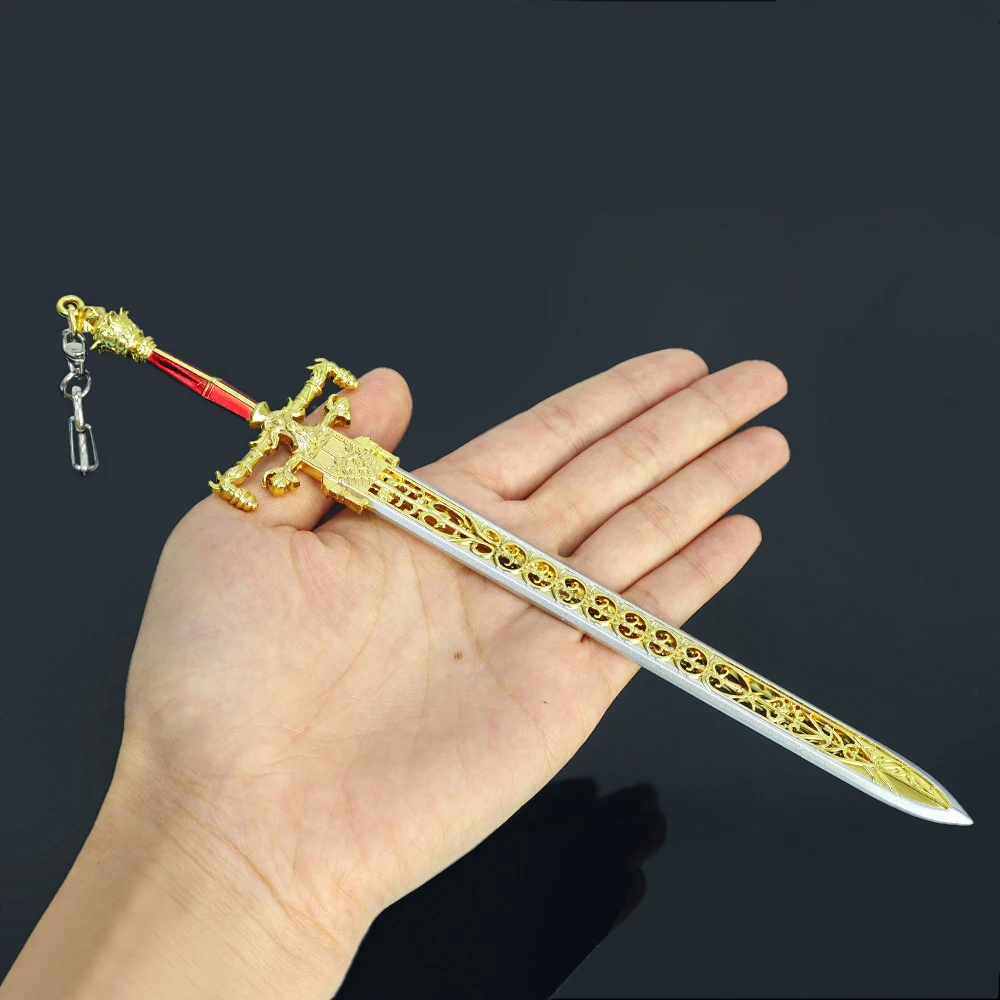 22cm miecz nocy i płomienia japońskie Anime gra broń samurajska miecze Katana akcesoria do modeli brelok ozdoby prezenty zabawki