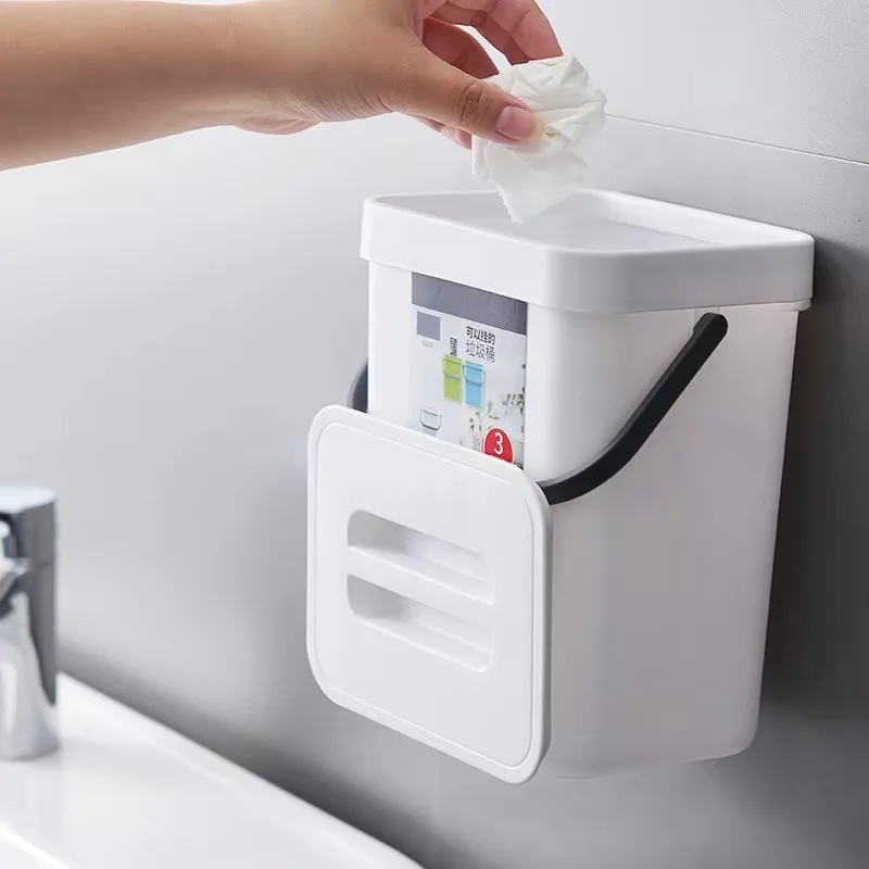 DS1059 خزانة المطبخ المعلقة سلة المهملات سلة المهملات البلاستيكية المعلقة