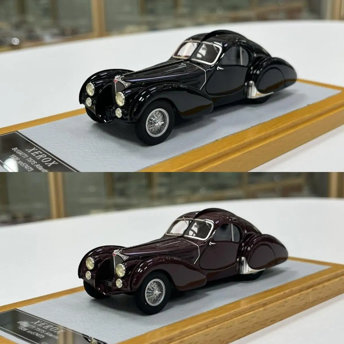 

XEROX 1:43 57S Atlantic 1936 Vintage Car Limited to 20 Units Worldwide Resin Metal Static Car Model Toy Gift