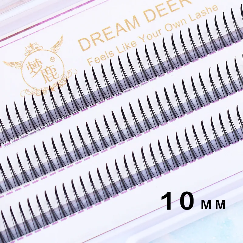 Brown Lashes A Type False Eyelashes 8-12mm Fake Lashes Natural Fairy Lash Korean Makeup Strand Eyelash Cluster Eye Lashes