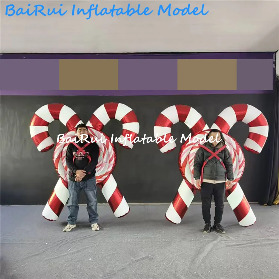 Giant Inflatable Candy/Lollipop Costume Christmas/Halloween New Year Carnival Festival Parade Walking Performance Props Event