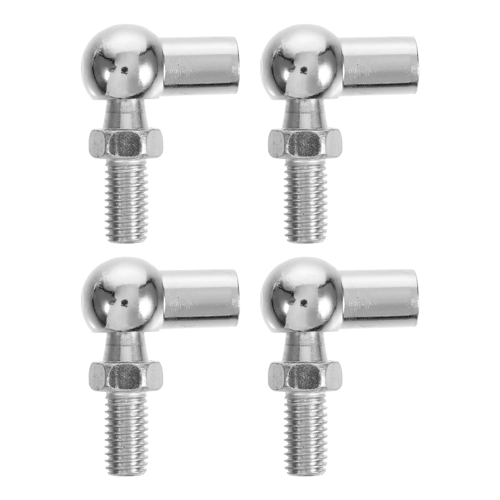 

4PCS Gas Spring Fitting Buffer Support Rod Male Thread Endfitting Hose Joint Steel Female Right Automotive Door Cupboard L Shape
