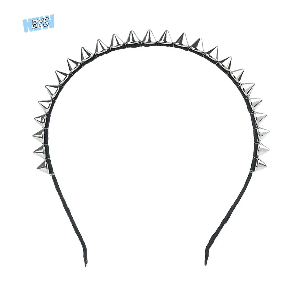 

1PC Charismatic Hot Rock Bow Party Gift Studded Metal Women Hair Band Rivets Headband Hair Clips