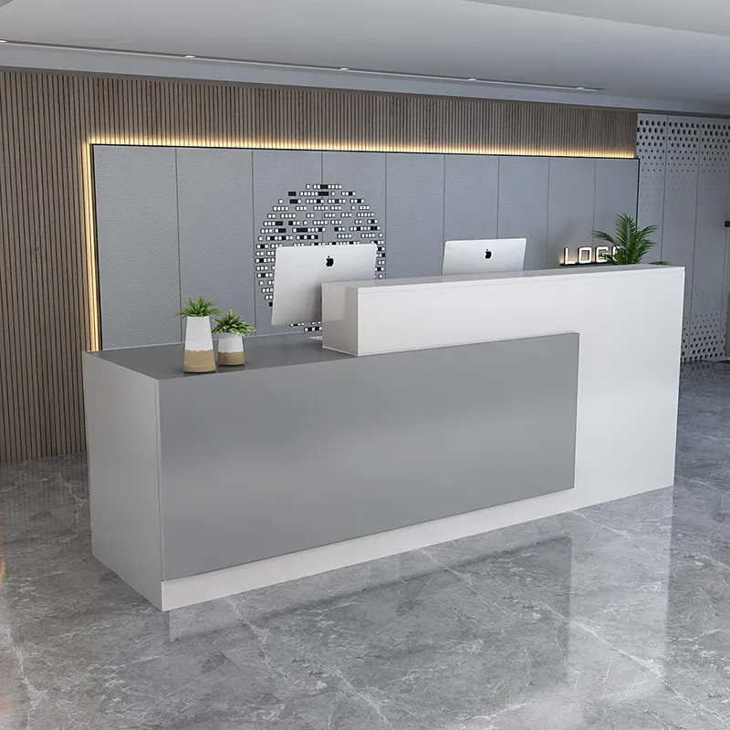 

Beauty Institute Counter Reception Desk Infodesk Luxury Reception Desk Center Modern Recepcion Mostrador Commercial Furniture