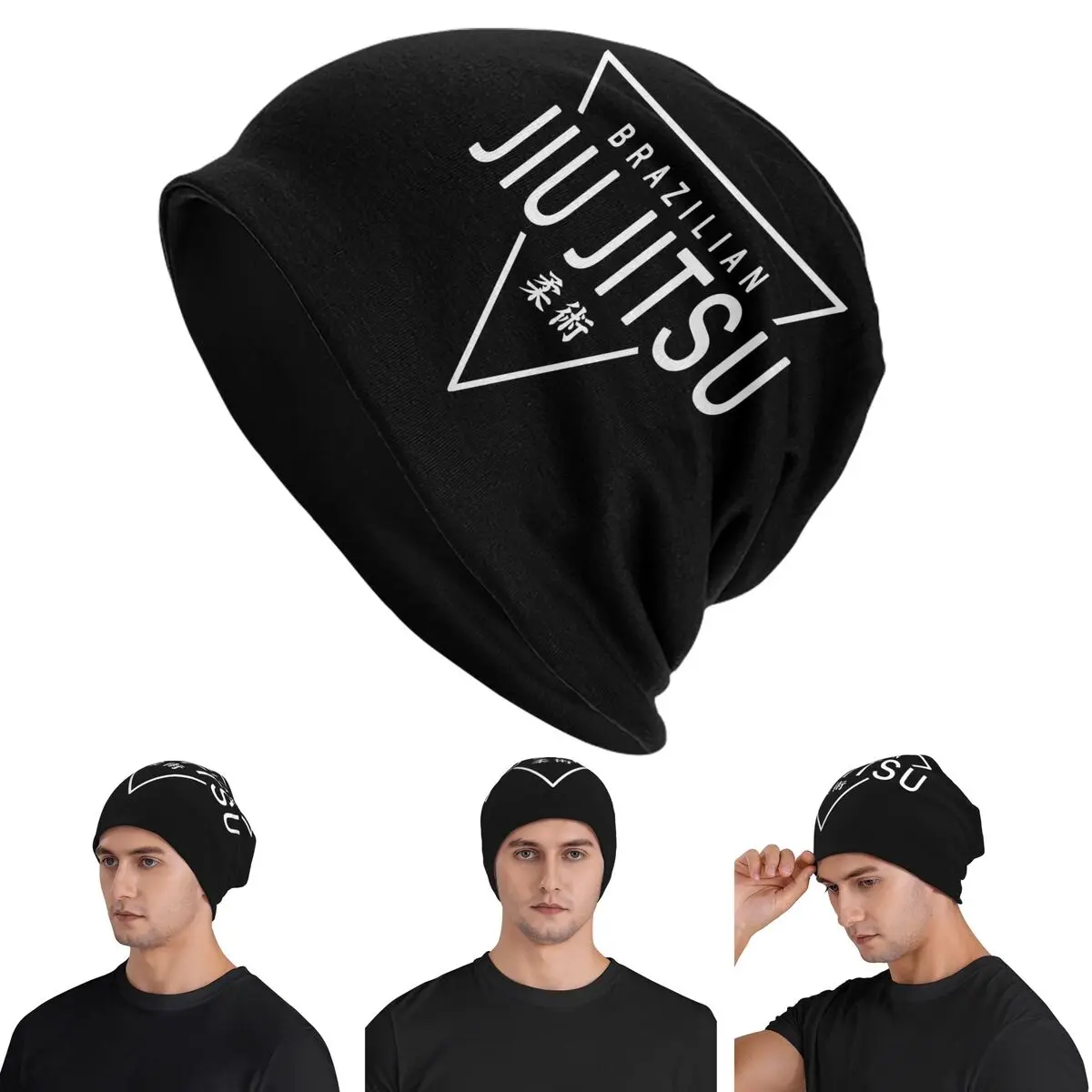 

JIU JITSU - BRAZILIAN JIU JITSU Skullies Beanies Hats Warm Autumn Winter Outdoor Cap Knitted Bonnet Caps for Unisex Adult