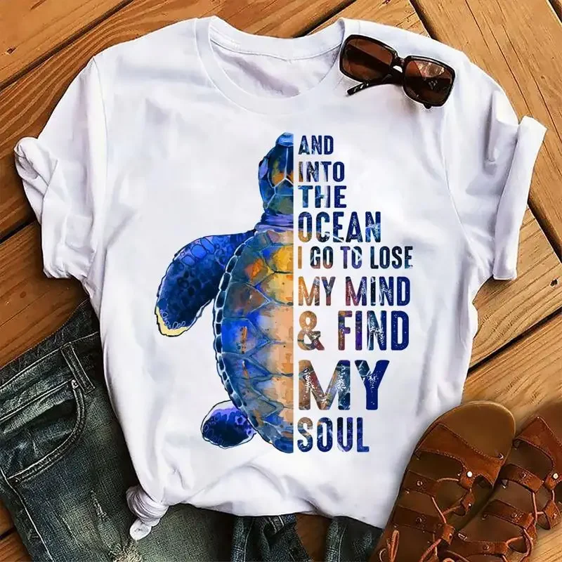 And Into The Ocean I Go To Lose My Mind Find Soul  T shirt