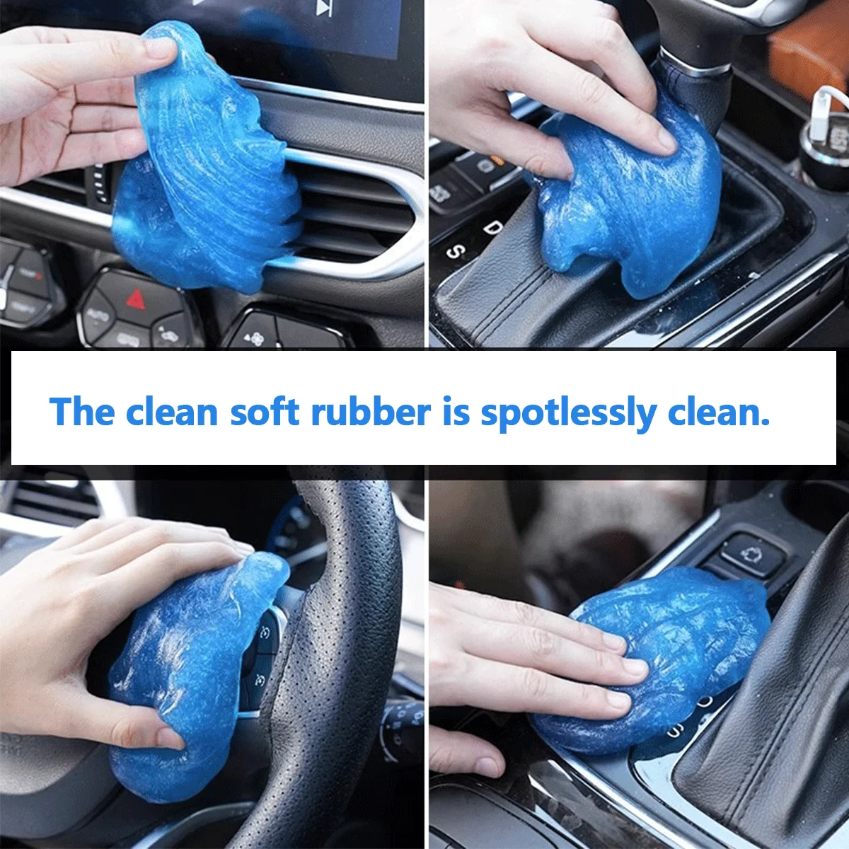 Car Cleaning Gel Putty Auto Dust Cleaning Slime for PC Keyboard, Laptop, AC Vents, Removable Reusable Dust Remover Gel