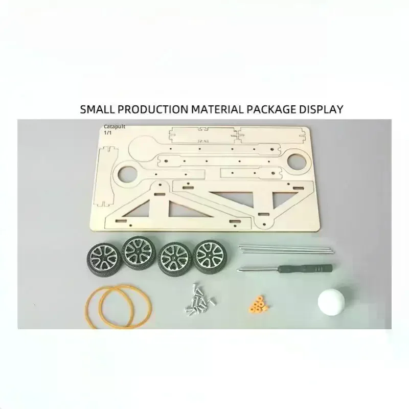 1세트 DIY 과학 실험 키트 및 교육 모델 DIY 캐터펄트 장난감 물리학 과학 장난감 어린이 선물 프로젝트