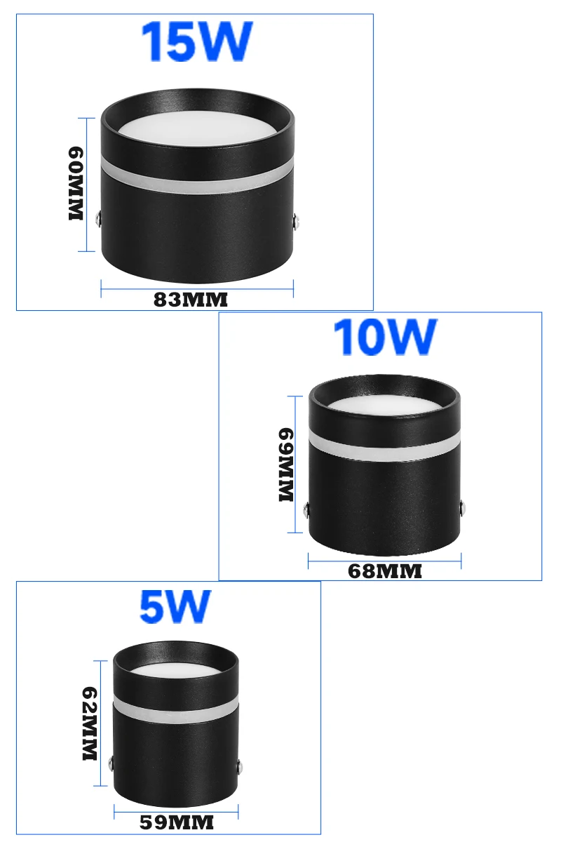 LEDダウンライト,5W,7W,10W,15W LEDダウンライト,天井スポットライト,家庭,キッチン,バスルームのキッチン