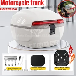 Electric Motorcycle Trunk Motorcycle Trunk Universal Large Capacity Storage Box with Backrest Motorcycle Tail Box