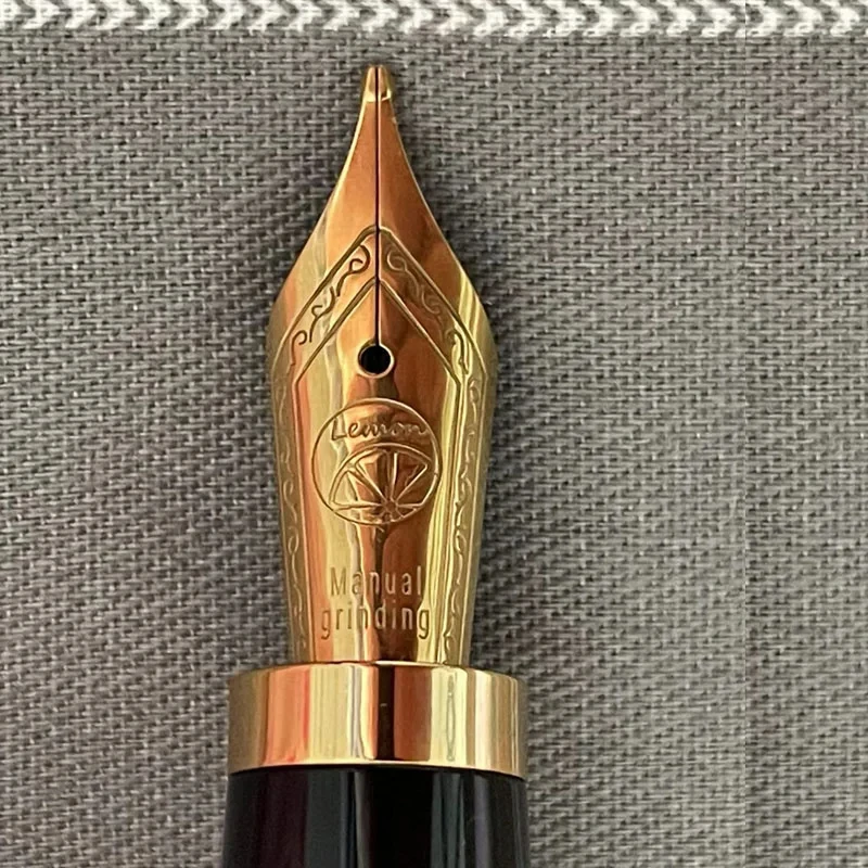 Imagem -06 - Lemon m5 Acrílico Pistão Fountain Pen Lâmina Padrão Panda Nib de Faca Longa Polido à Mão 14k 18k Nib Escrita Presente de Papelaria de Luxo