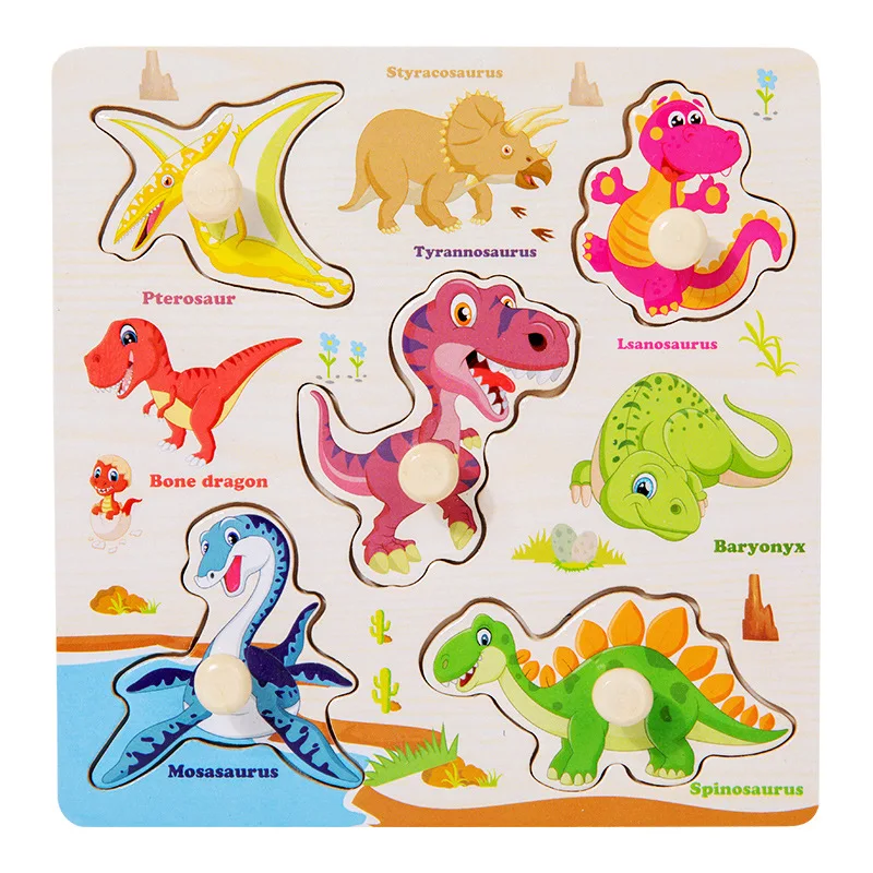 子供用木製モンテッソーリおもちゃ - デジタルマザーハンドグラブボードパネルアセンブリ認知数学パズル教育赤ちゃんの脳