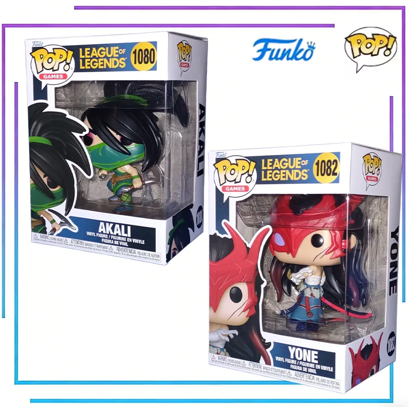 

Коллекционная виниловая фигурка Funko POP League of Legends: Акали, Джин, Йоне — модель-игрушка, подарок для фанатов
